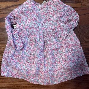 Jacadi Paris Pink and Blue Floral Dress